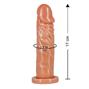 PROTESE MAÇICA 17 x 3,9 CM PENIS