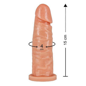 PROTESE MAÇICA 15 x 4 CM PENIS