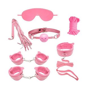 KIT SADO ERÓTICO BONDAGE 3 ROSA