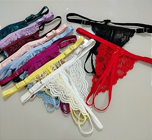 TANGA CALCINHA ABERTA APRESSADINHA AJUSTÁVEL