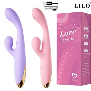 VIBRADOR PONTO G E CLITÓRIS RECARREGÁVEL COM 10 MODOS DE VIBRAÇÃO