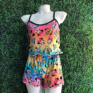 PIJAMA BABY DOLL CASA DO MICKEY