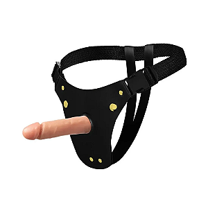 CINTA PENIANA COM PROTESE PENIS BEGE 14,5 X 3,5 CM