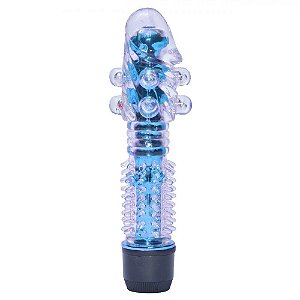 VIBRADOR SUPER SENSOR TRANSLÚCIDO COM ESFERAS