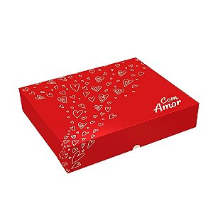 CAIXA PRESENTE COM TAMPA E FUNDO CONJULGADO SUSPIROS DE AMOR