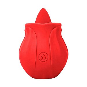 VIBRADOR MINA ROSE ROSA ESTIMULADORA DE CLITORIS 10 MODOS DE ESTIMULAÇÃO DA LINGUA