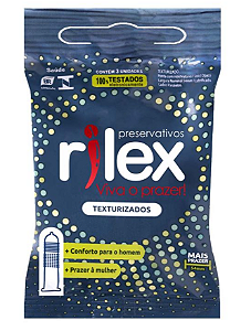 PRESERVATIVO CAMISINHA TEXTURIZADO DE 3 UNIDADES RILEX