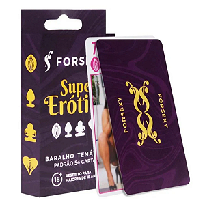 BARALHO TEMÁTICO SUPER ERÓTICO COM 54 CARTAS