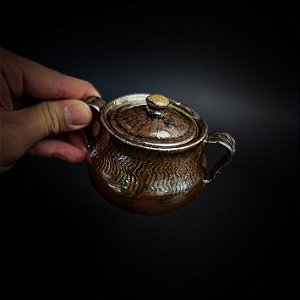 AÇUCAREIRO PEQUENO PRETO PEDRA FERRO COM TAMPA