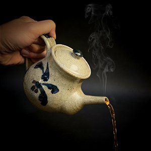 BULE DE CHÁ / CAFÉ FLORAL COBALTO COLONIAL 500ml