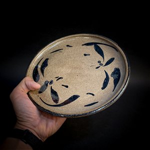 PRATO SOBREMESA FLORAL COBALTO COLONIAL