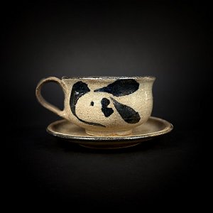 TIGELA COM ALÇA E PIRES FLORAL COLONIAL