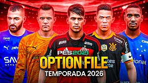 OPTION FILE PARA PES 2021 TEMPORADA 2026 (JANELA DE TRANSFERÊNCIAS E KITS ATUALIZADOS)