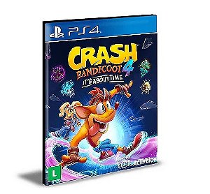 Crash Bandicoot 4 It’s About Time Ps4 e Ps5 Mídia Digital