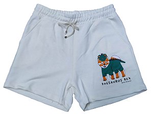 Short Feminino Moletinho Dogsauros Rex