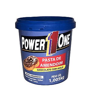 Pasta de amendoim chocolate com avelã 1,005Kg Power1one