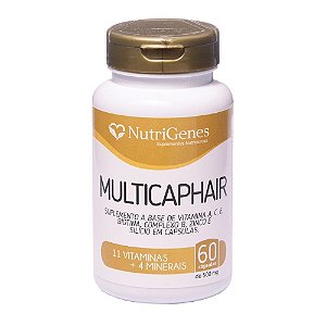Multicap Hair 500mg 60 cápsulas NutriGenes
