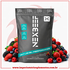 Next Beef Protein - Proteína da Carne Sabor Frutas Vermelhas 900g
