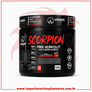 Scorpion Pre Workout Venom Labs 150g - Frutas Vermelhas - 15 Doses