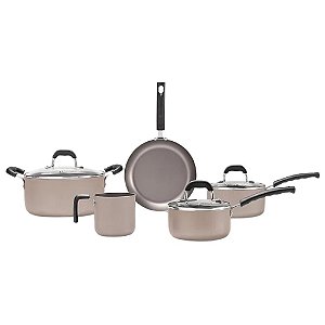 Conjunto de Panelas 5 Pcs Alumínio Saffron Champanhe BRINOX