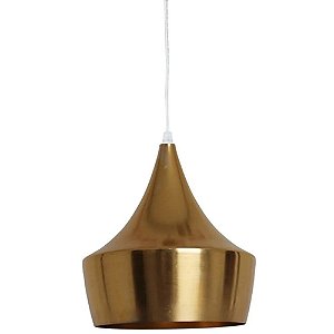 Luminária em Metal Cirque Tend Dourada 24cm - CRAW