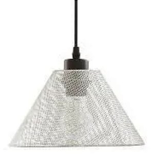 Pendente em Metal Cromado 15cm E27 Prata - MART
