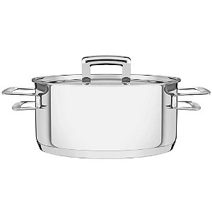 Caçarola Fundo Triplo Brava Ø16cm Aço Inox - TRAMONTINA
