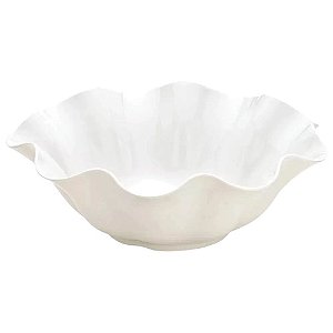 Saladeira Flower em Melamina 2,4L Branco 28cm – Haus Concept