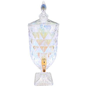 Dispenser Suqueira de Cristal Diamond Rainbow 5 Litros