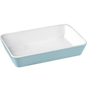 Travessa Retangular 32cm Porcelana Dynasty Azul - FULL FIT