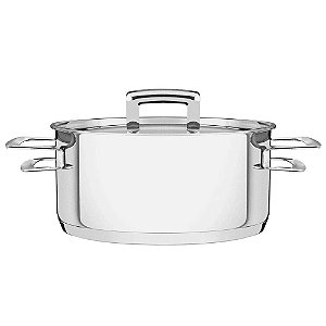 Caçarola Fundo Triplo Brava Ø20cm Aço Inox 1,9L - TRAMONTINA
