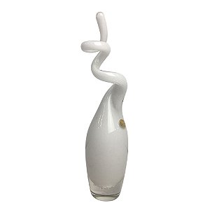 Gota Tears Retorcida em Vidro 30cm Branco - CRISTAIS LABONE