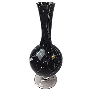 Vaso Decorativo Nazari em Vidro 47cm Preto - CRISTAIS LABONE