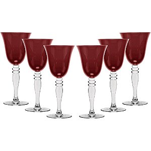 Jogo de Taças  6 peças para Vinho Versaille 230ml Vidro - GS
