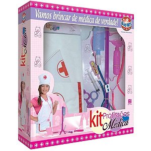 Kit de Profissões Médica Infantil com 10 Acessórios Sid-Nyl