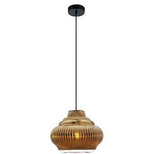 Pendente Decorativo Fuzy Dourado Ø27,5cm em Metal - BELLA