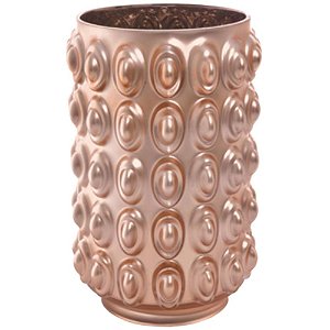 Vaso Decorativo em Vidro Rose 21x15cm - Grillo