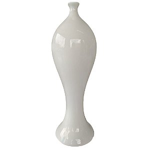 Vaso Decorativo Rivieira em Cerâmica Branco 37cm – Ana Maria
