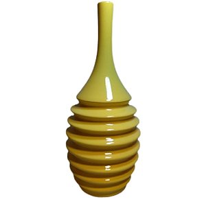 Vaso Decorativo Baixo Amarelo 29cm - Ana Maria