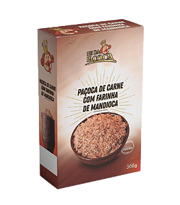 (NOVO) PAÇOCA DE CARNE DE SOL EMBALADA A VÁCUO - 300g