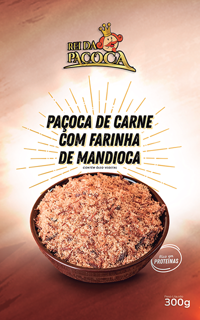 (NOVO) PAÇOCA DE CARNE DE SOL EMBALADA A VÁCUO - 300g