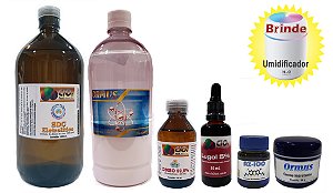 COMBO SAÚDE INTEGRAL I (SDC Eletr. 1000mL/ORMUS 1000mL/DMSO 99,9% 100mL/Lugol/AZ-100/Creme Ormus)