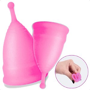 Kit Coletor menstrual feminino (tamanho P e M)