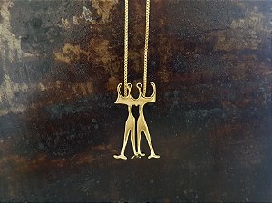 Colar dos Candangos no Banho de ouro 18k