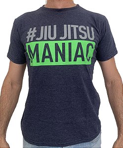 Camiseta T-Shirt Jiu Jitsu Maniac Azul