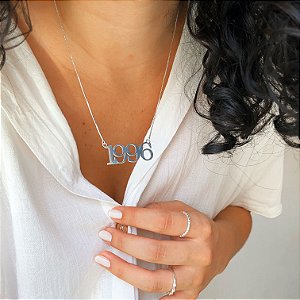 Cordão meu ano banhado a prata