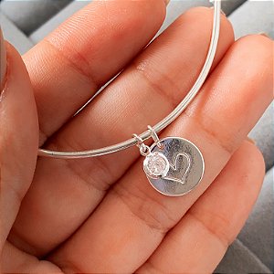 Bracelete my love banhado a prata