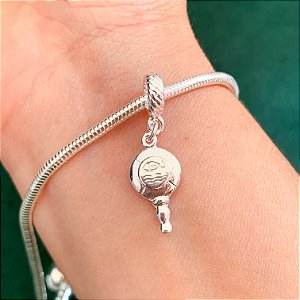 Berloque Orixás símbolo Iemanjá banhado a prata