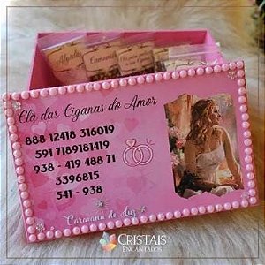 Caixa decorada clã ciganas do amor PRÉ VENDA