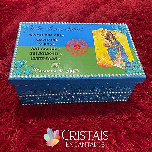 Caixa decorada em homenagem a Santa Sara PRE VENDA